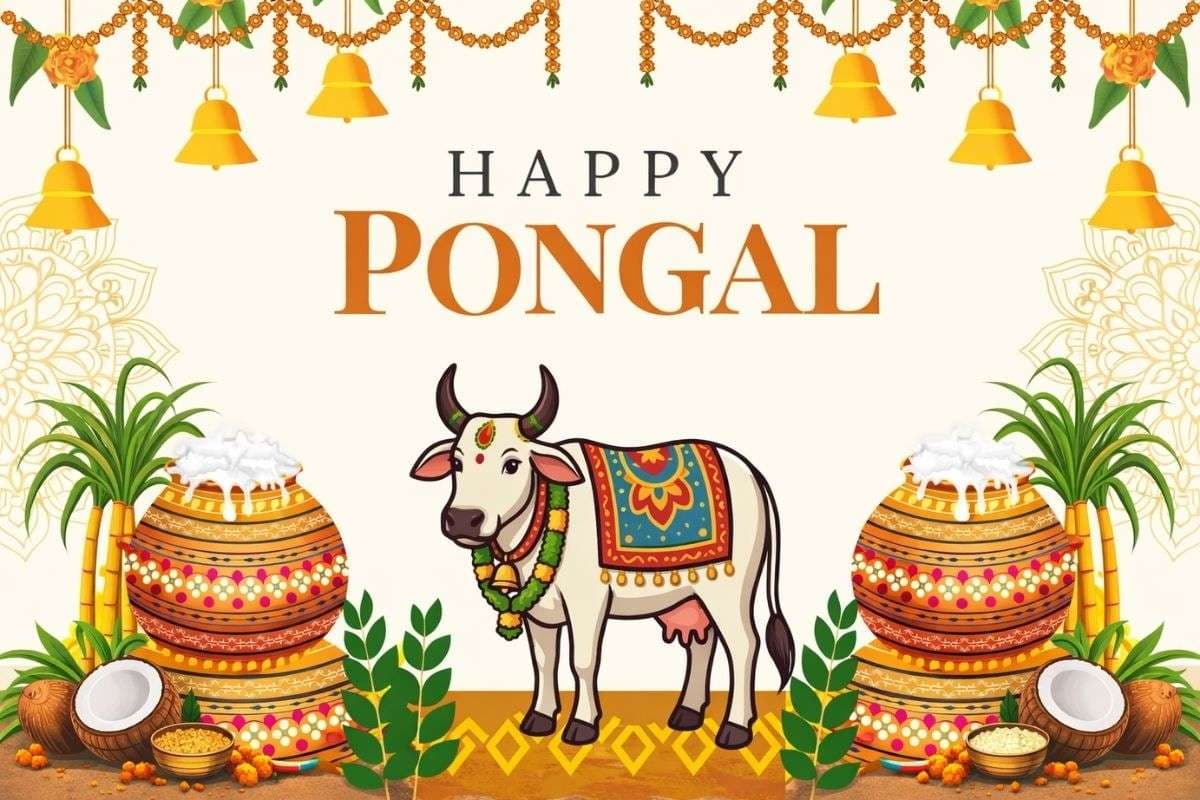 Happy Pongal 2026 Wishes, Images, Status: धान की खुशबू, सूर्य का मान, इन खास संदेशों के साथ अपनों को भेजें पोंगल की शुभकामनाएं