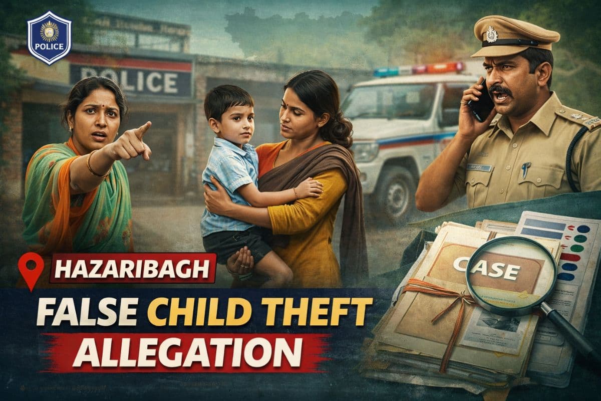 Hazaribagh: अपने ही लाडले को दूसरी महिला को देकर मां ने लगाया चोरी का आरोप, 3 घंटे में पुलिस ने किया खुलासा