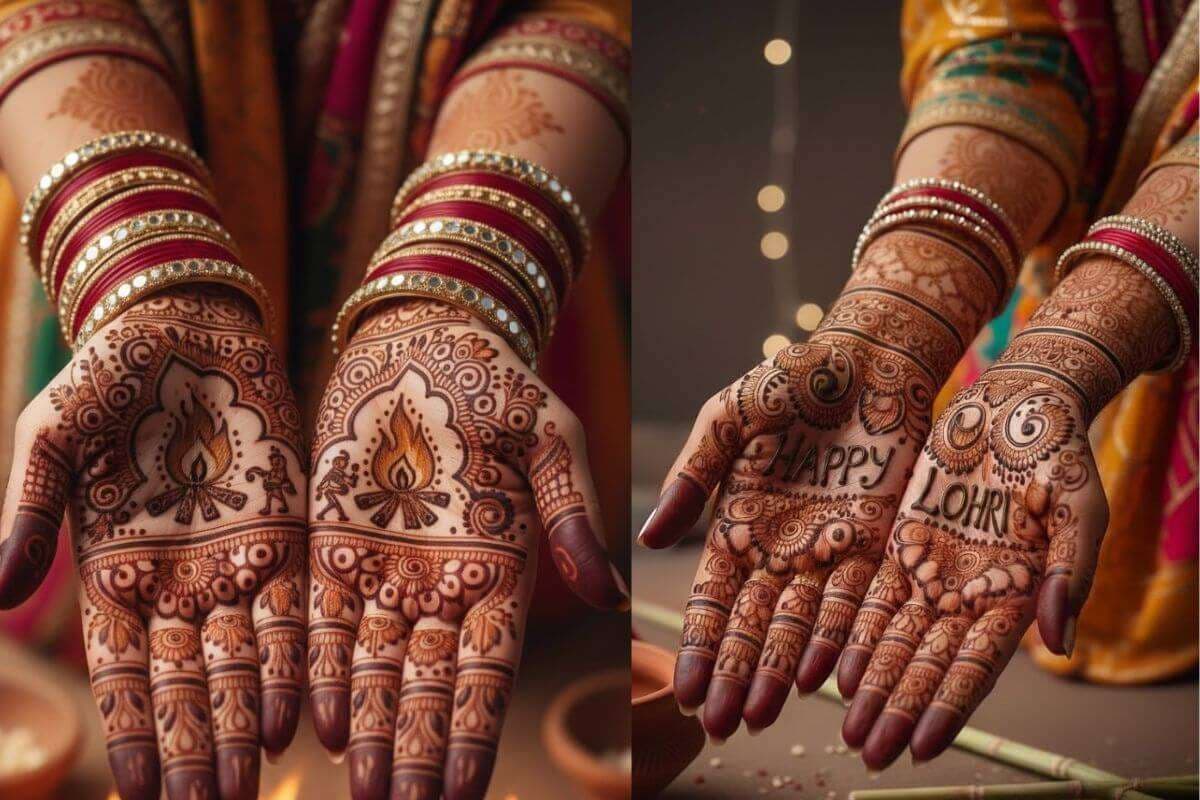 Lohri Special Mehndi Design