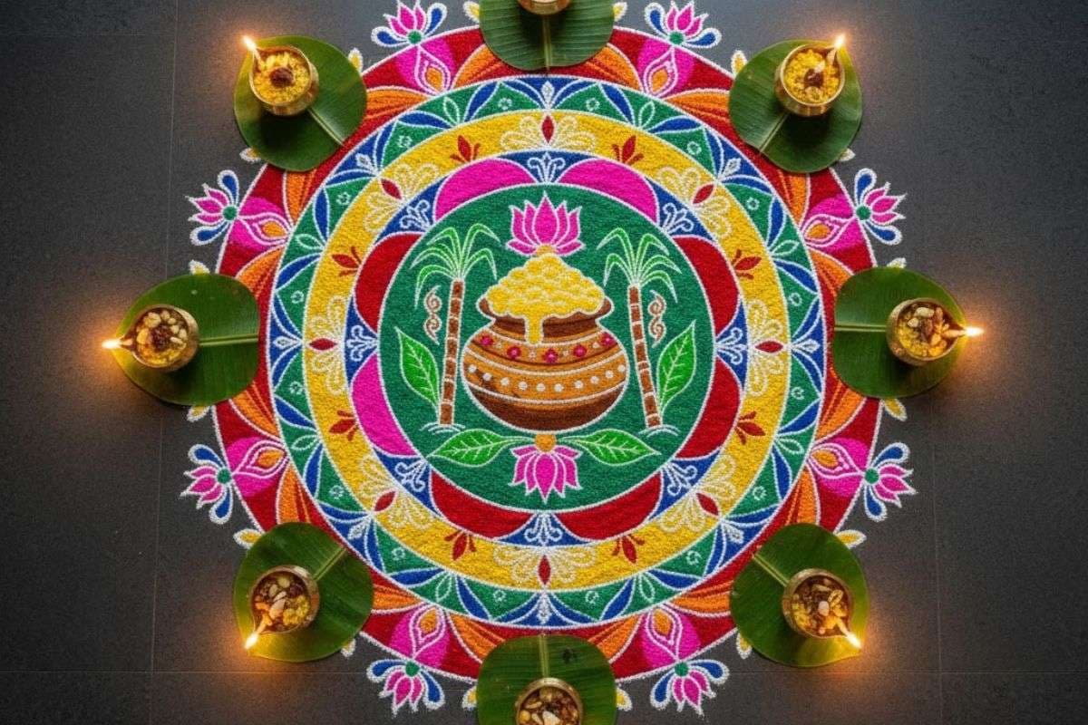 Mandala Pongal Rangoli