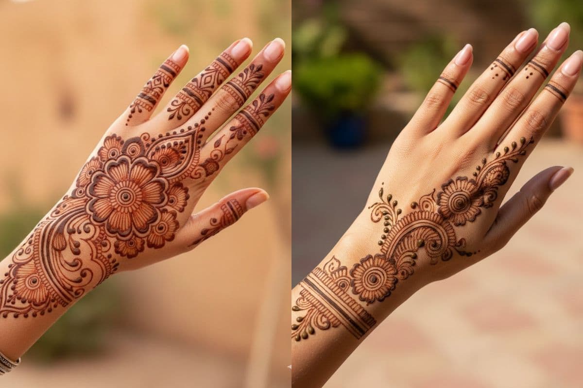Mehndi Design Back Hand: ब्राइडल, पार्टी और फेस्टिवल के लिए यहां देखें लेटेस्ट और खूबसूरत बैक ह��ंड मेहंदी डिजाइन आइडियाज
