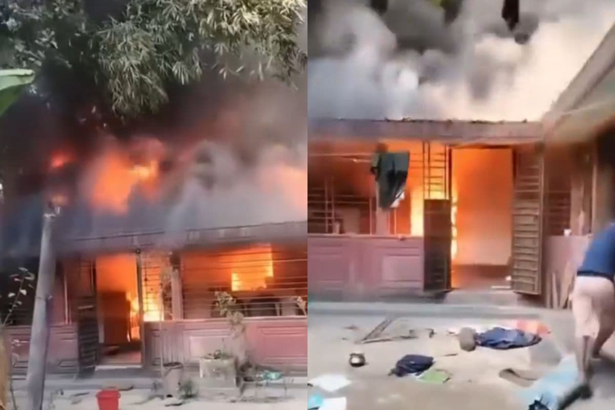 बांग्लादेश में नहीं थम रहे अल्पसंख्यकों पर हमले, सिलहट में हिंदू शिक्षक के घर में लगाई आग