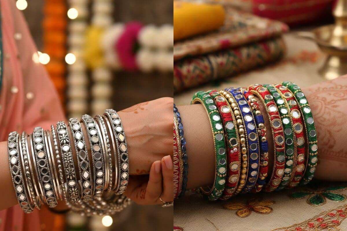 Mirror Work Bangles Design