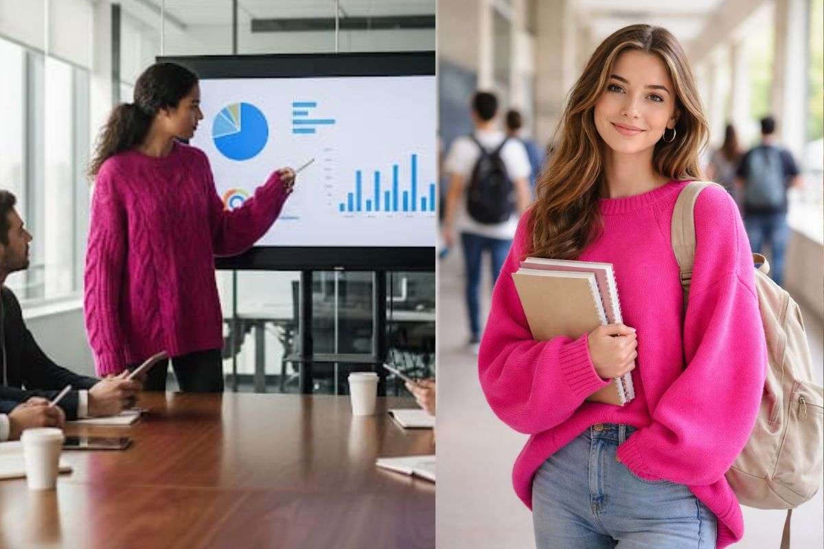 Oversized fusia Pink Sweater