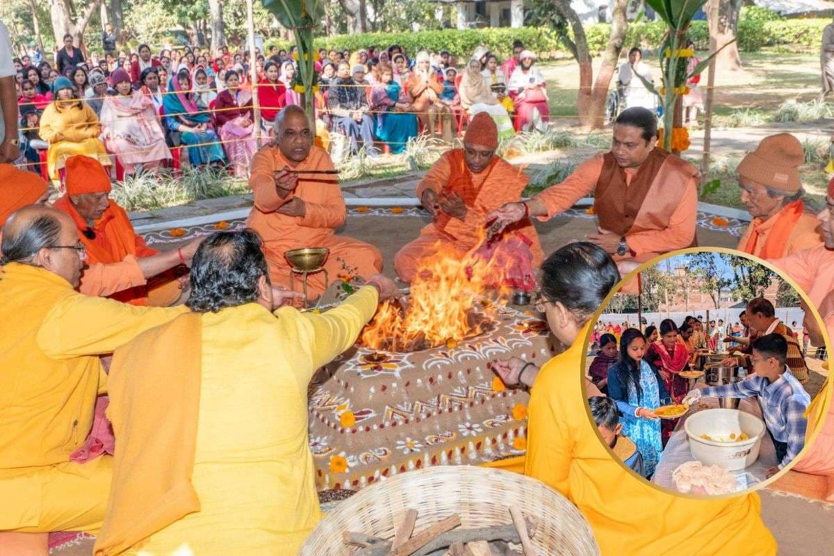 परमहंस योगानंद की 133वीं जयंती, 10 हजार से अधिक लोगों ने भंडारे में खाया खाना