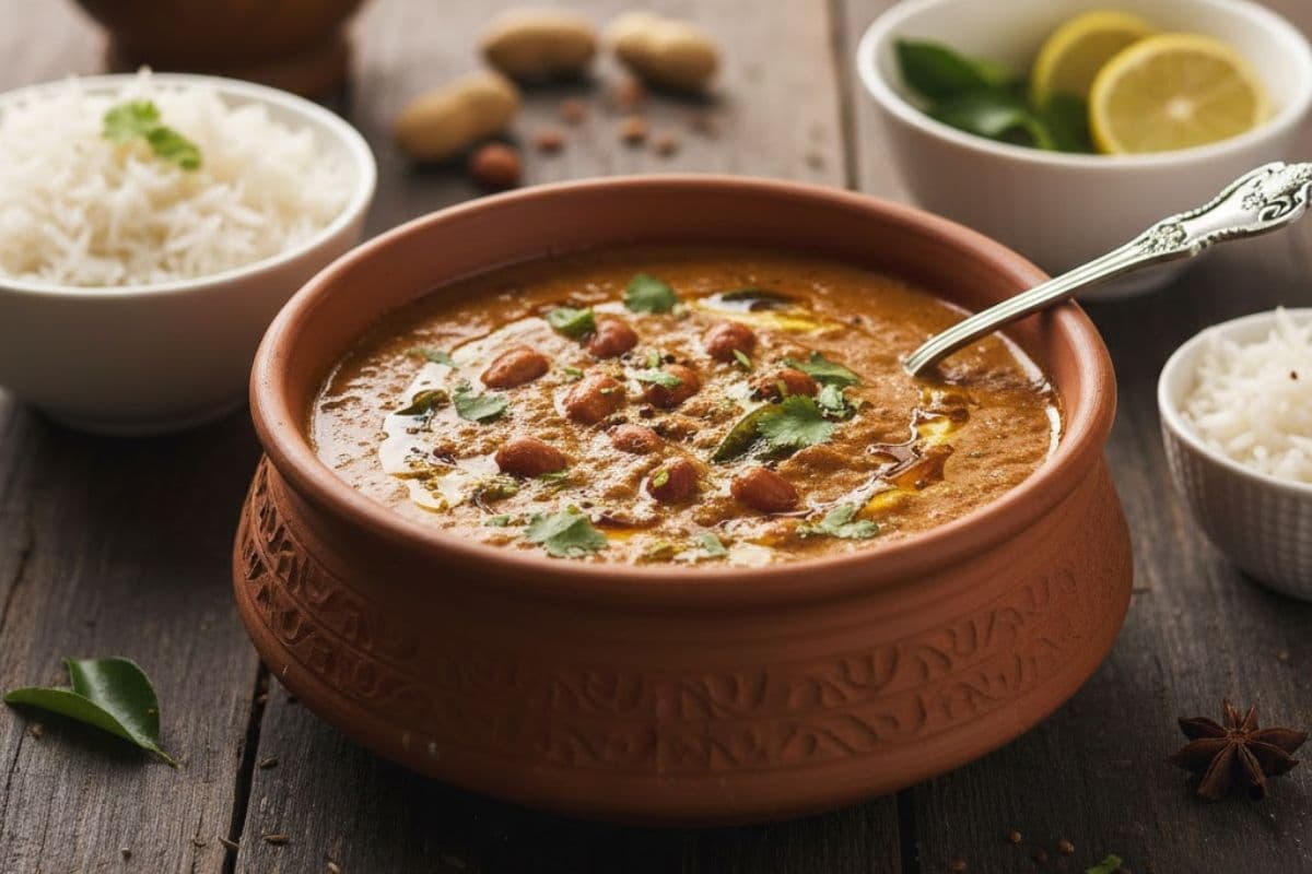 Peanut Curry Recipe: खाने में चाहिए कुछ नया, तो फटाफट बना लें स्वादिष्ट पीनट करी