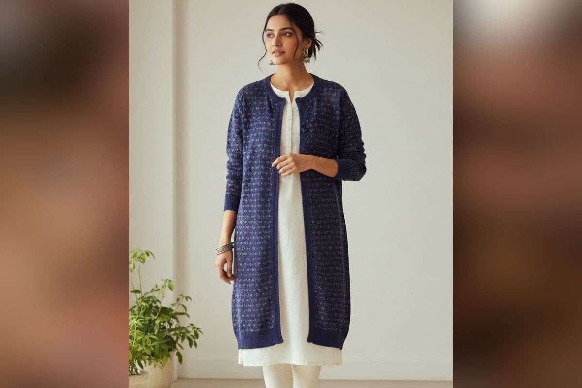 Round Neck Long Sweater