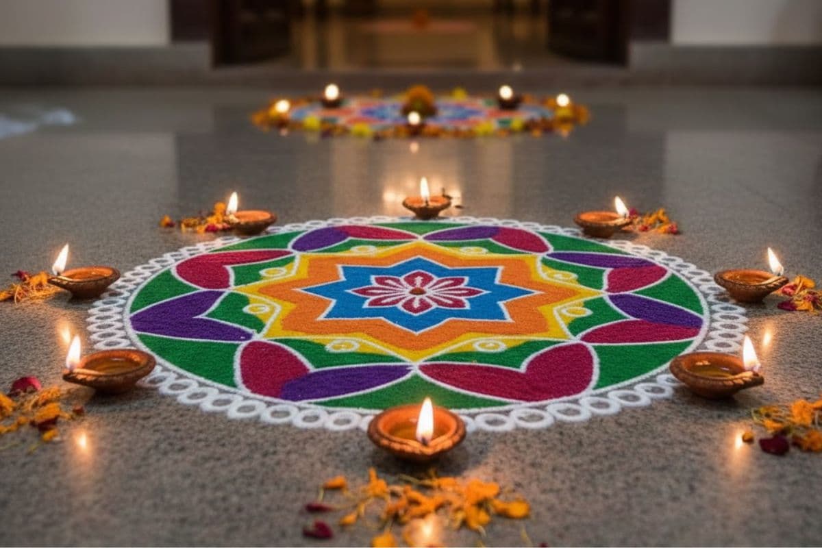 Small Rangoli Designs: कम जगह में बनने के लिए परफेक्ट हैं ये आकर्षक और आसान रंगोली डिजाइन, आप भी कर सकते हैं ट्राई