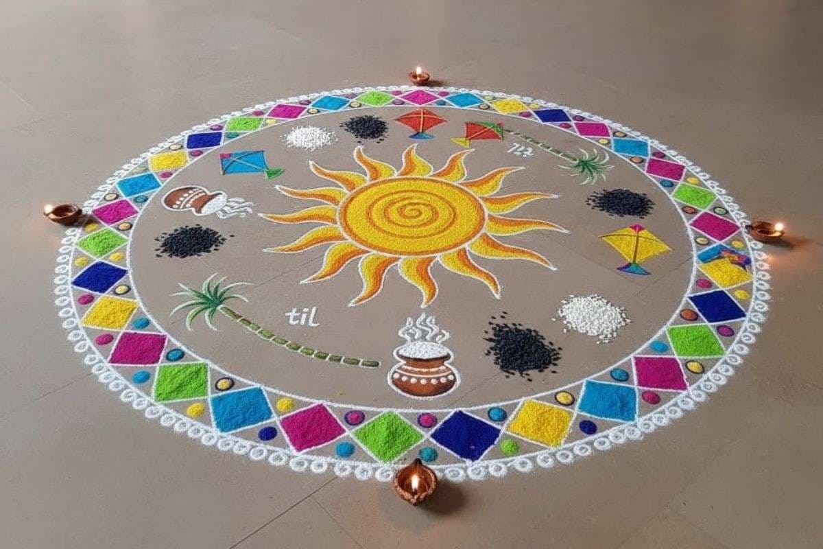 Sun Design Rangoli
