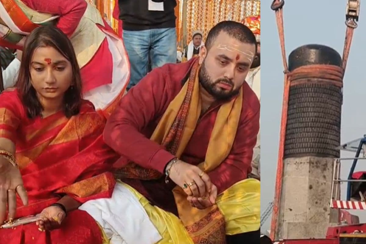 Virat Ramayan Mandir: विराट रामायण मंदिर में शिवलिंग की स्थापना आज, कंबोडिया से मंगाए फूल, दो बड़े क्रेन मौजूद, लगे 4 LED स्क्रीन