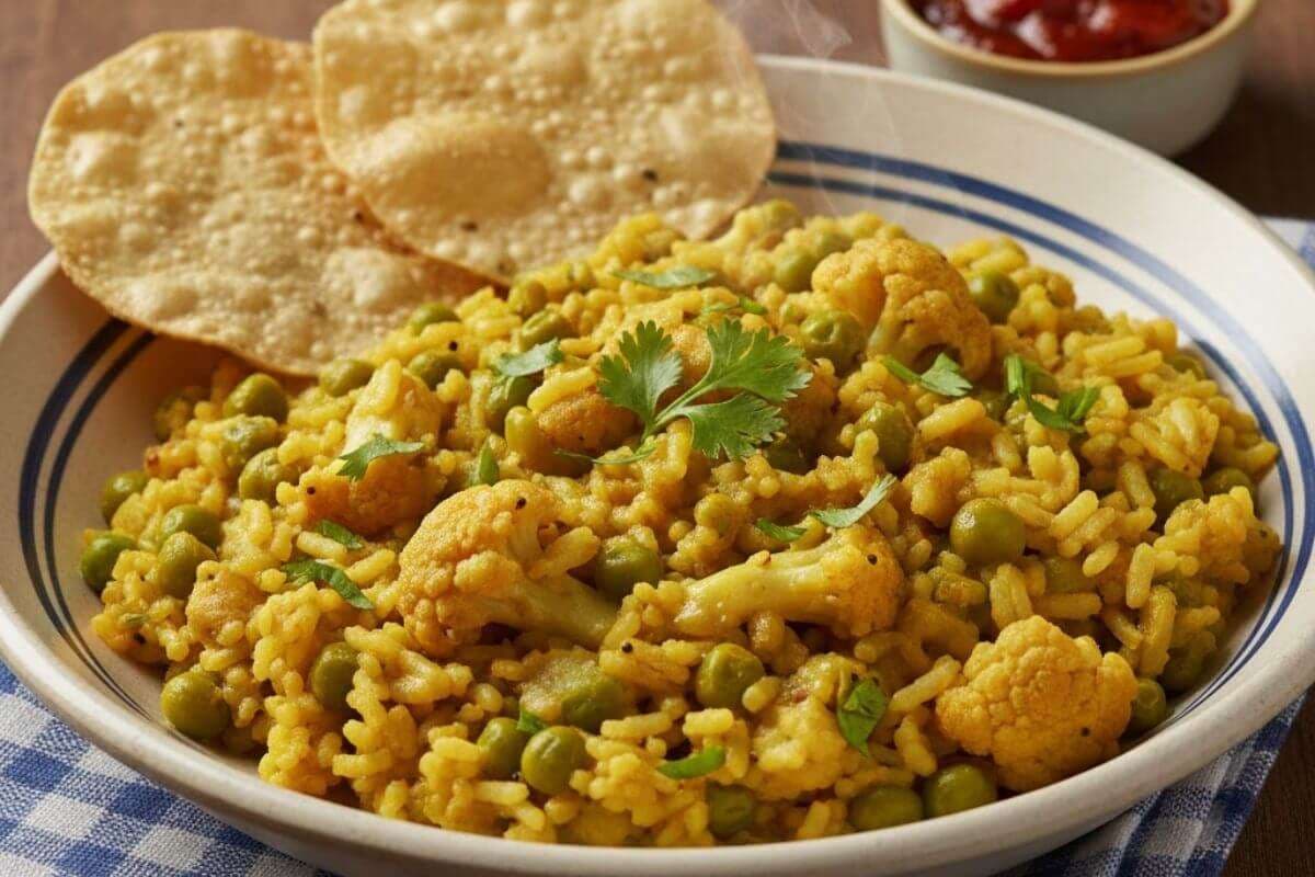 Winter Special Matar Gobhi Khichdi: सर्दियों में लंच के लिए बनाएं विंटर स्पेशल मटर गोभी खिचड़ी, पापड़ या अचार के साथ करें सर्व