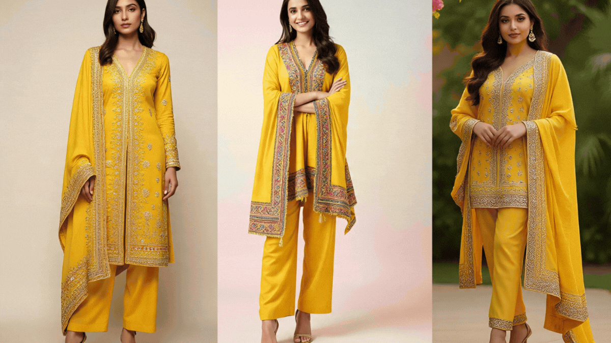 Yellow Suit Designs: पूजा के खास मौके पर पहनें ये खूबसूरत और ट्रेंडिंग सूट, हर लुक को बनाए परफेक्ट
