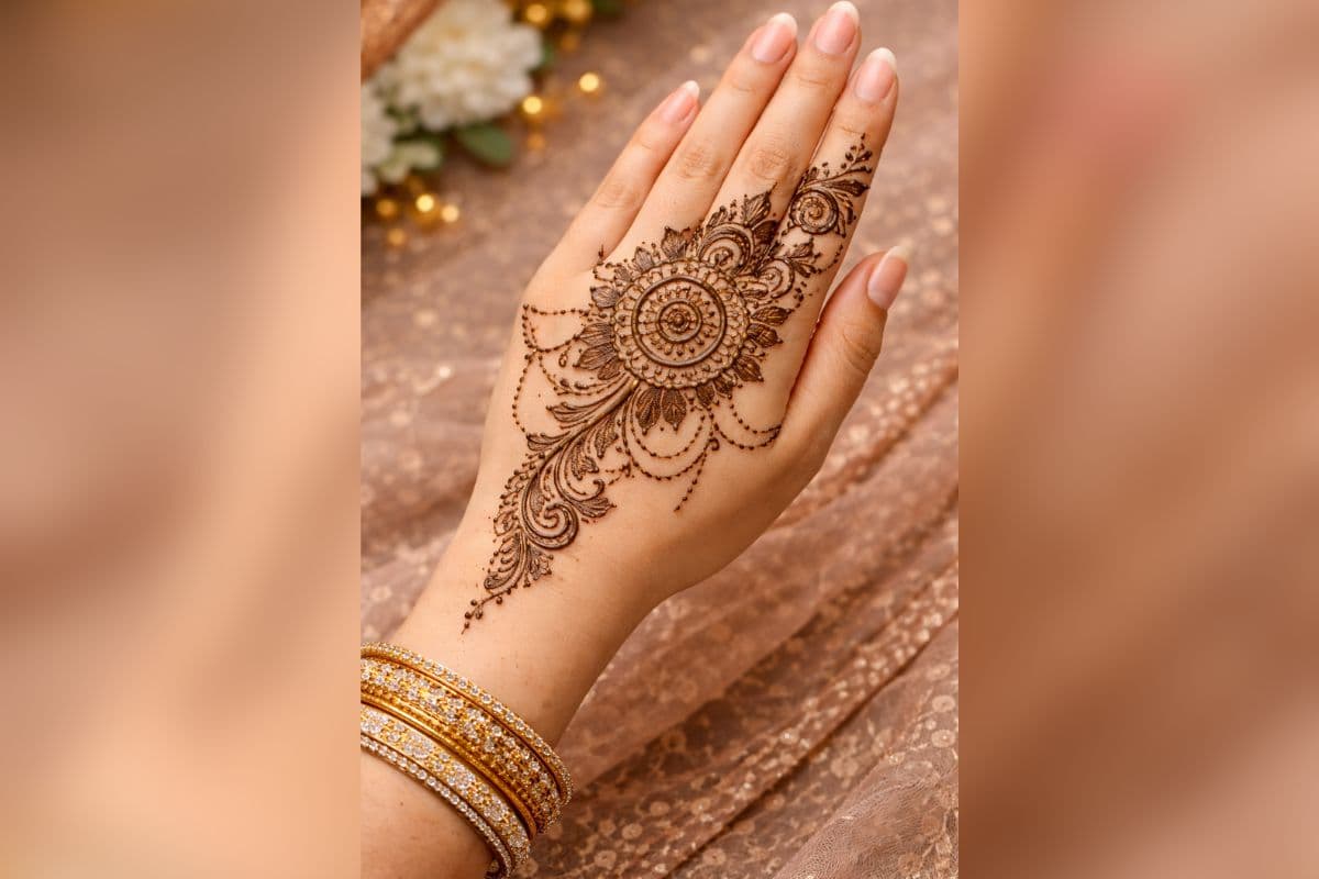 back hand mehndi design