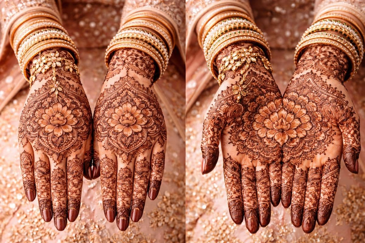 center mehndi design