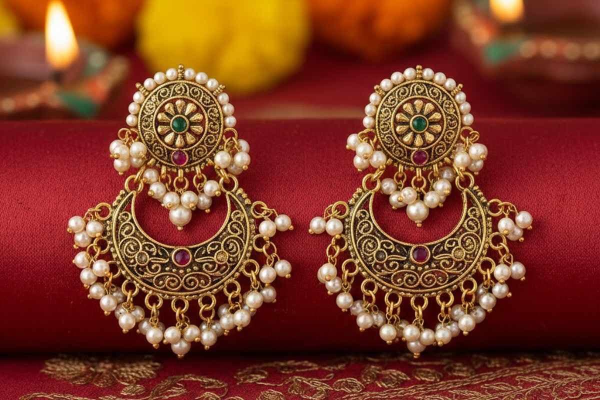 chaandbali earrings design