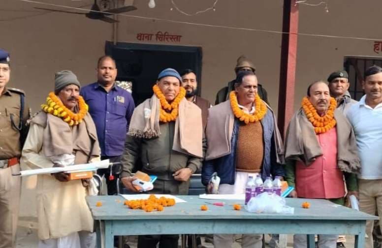 सेवानिवृत होम गार्डों को सम्मानपूर्वक विदाई