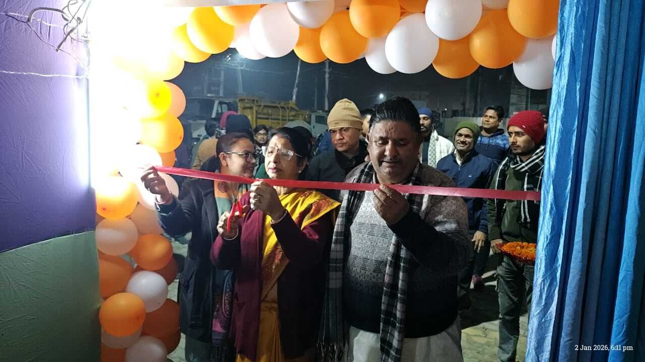 वार्ड नम्बर 12 में 20 बेड का बनाया गया अस्थायी आश्रय स्थल