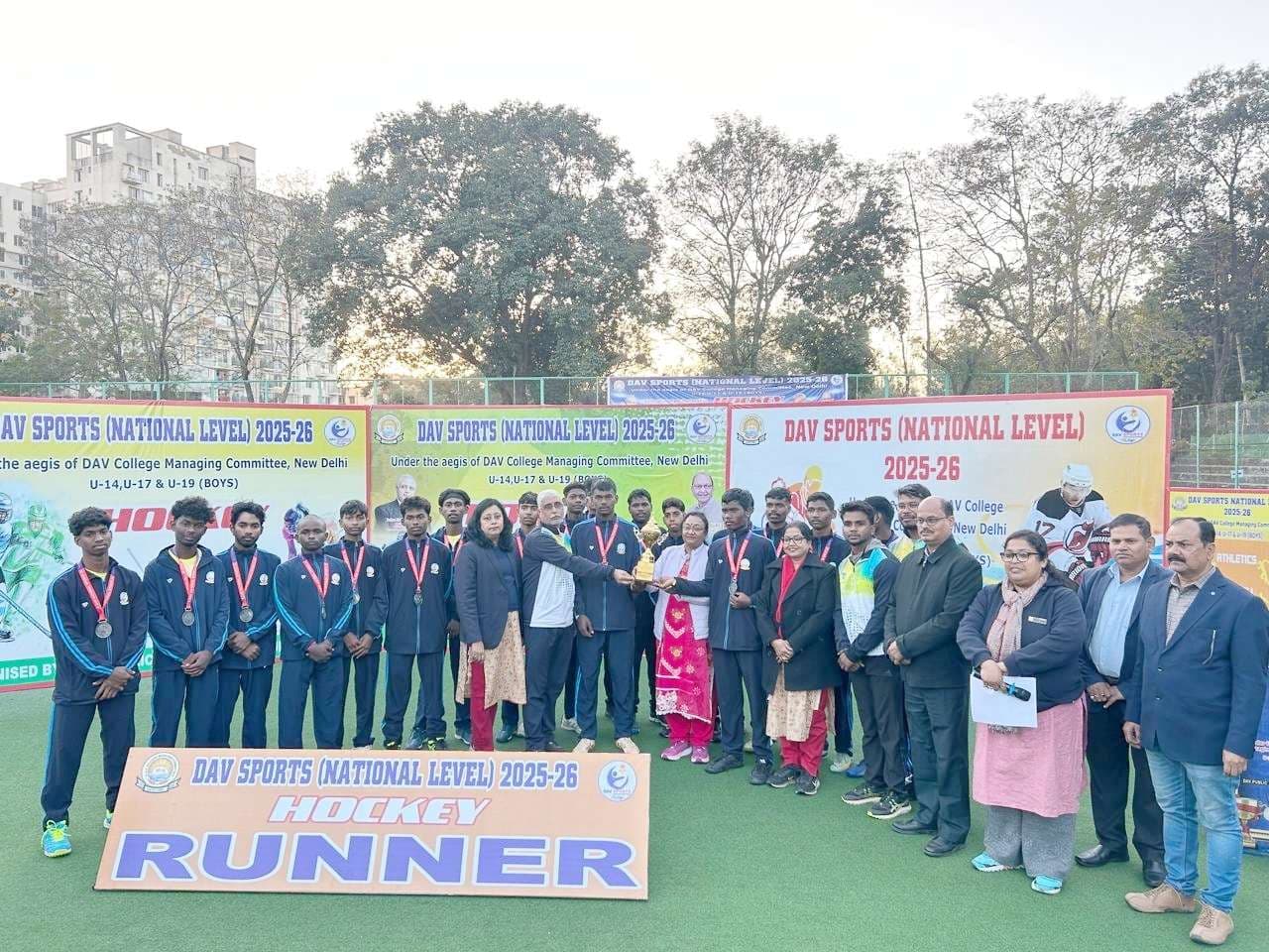 अंडर-17 बालक हॉकी टीम ने रनर-अप का खिताब हासिल