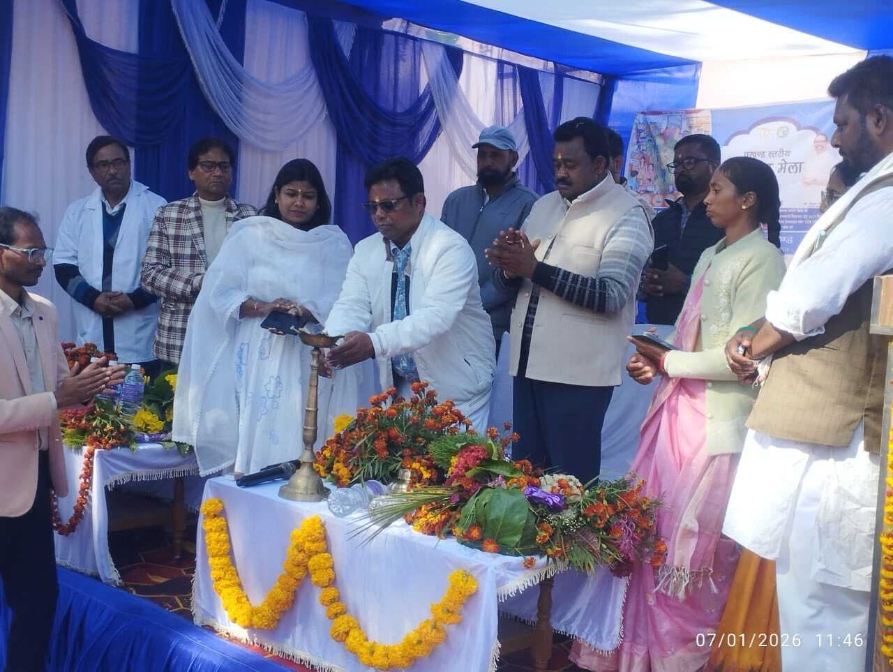 सीएचसी कर्रा में लगे स्वास्थ्य मेले में 482 लोगों का इलाज