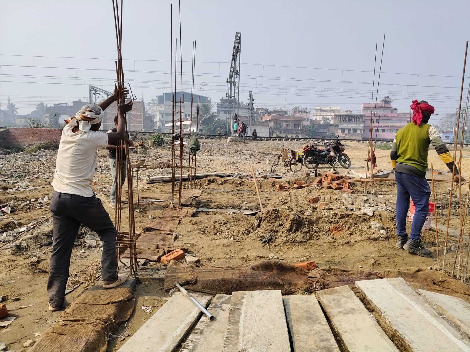 रेलवे फाटक संख्या 31 के लिए नये केबिन का काम शुरू