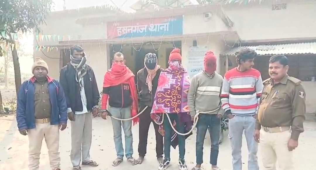 नशे में हंगामा करने में छह लोगों को किया गिरफ्तार