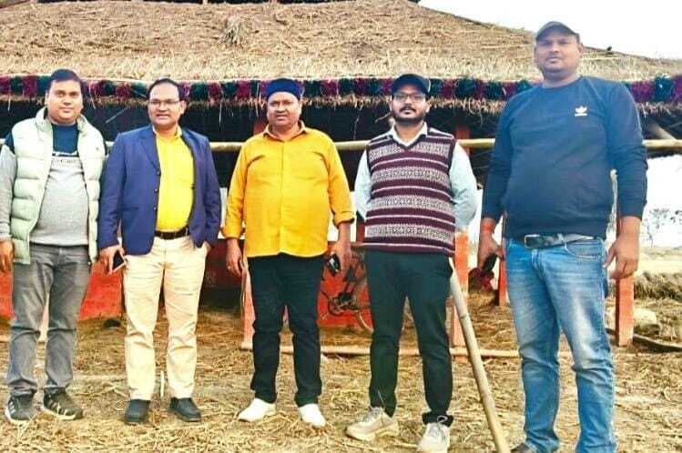 मनिहारी गंगा घाट पर माघी पूर्णिमा महारूद्र महायज्ञ की तैयारी जारी