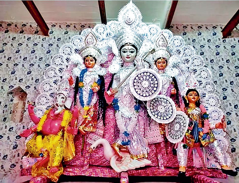 रतनपुर गांव की नौ दिवसीय सरस्वती पूजा, राज्य की अनोखी परंपरा