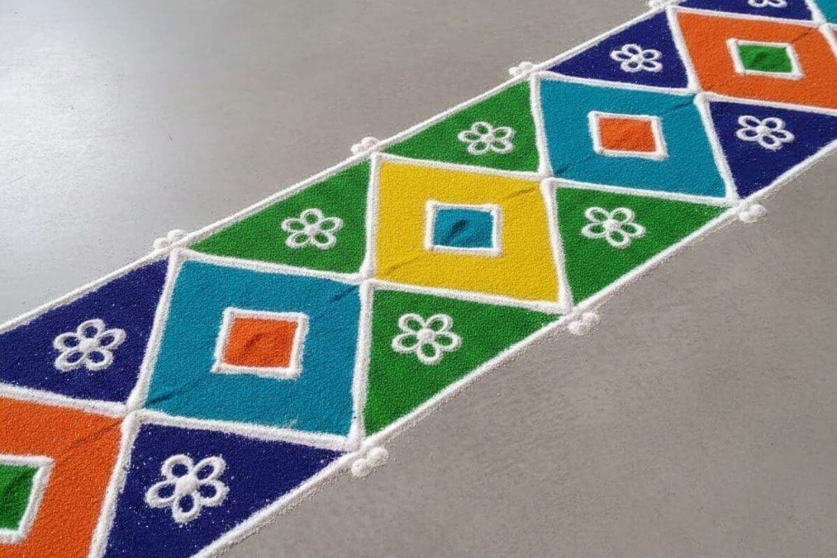 geometric pattern rangoli