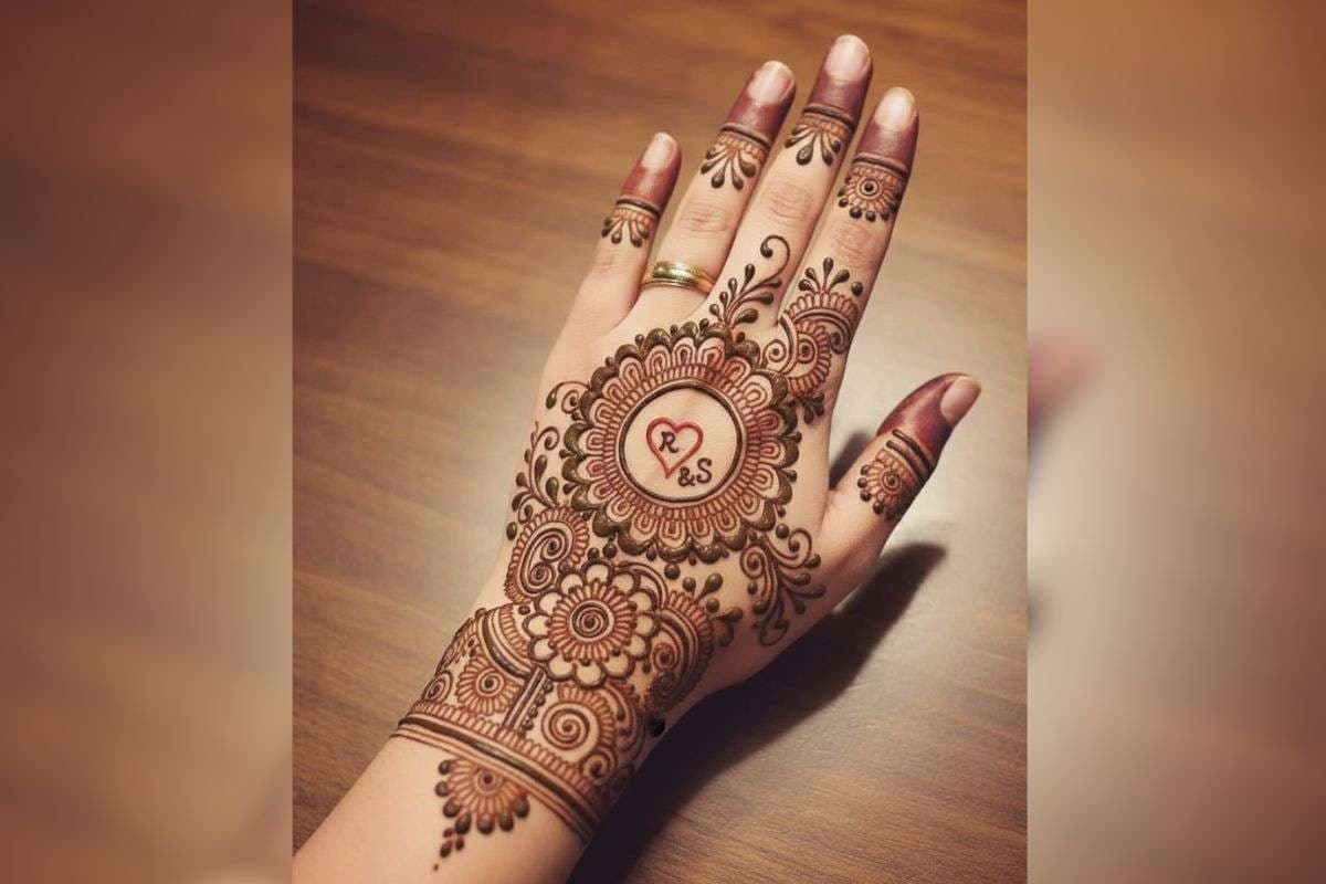 hidden heart or initial