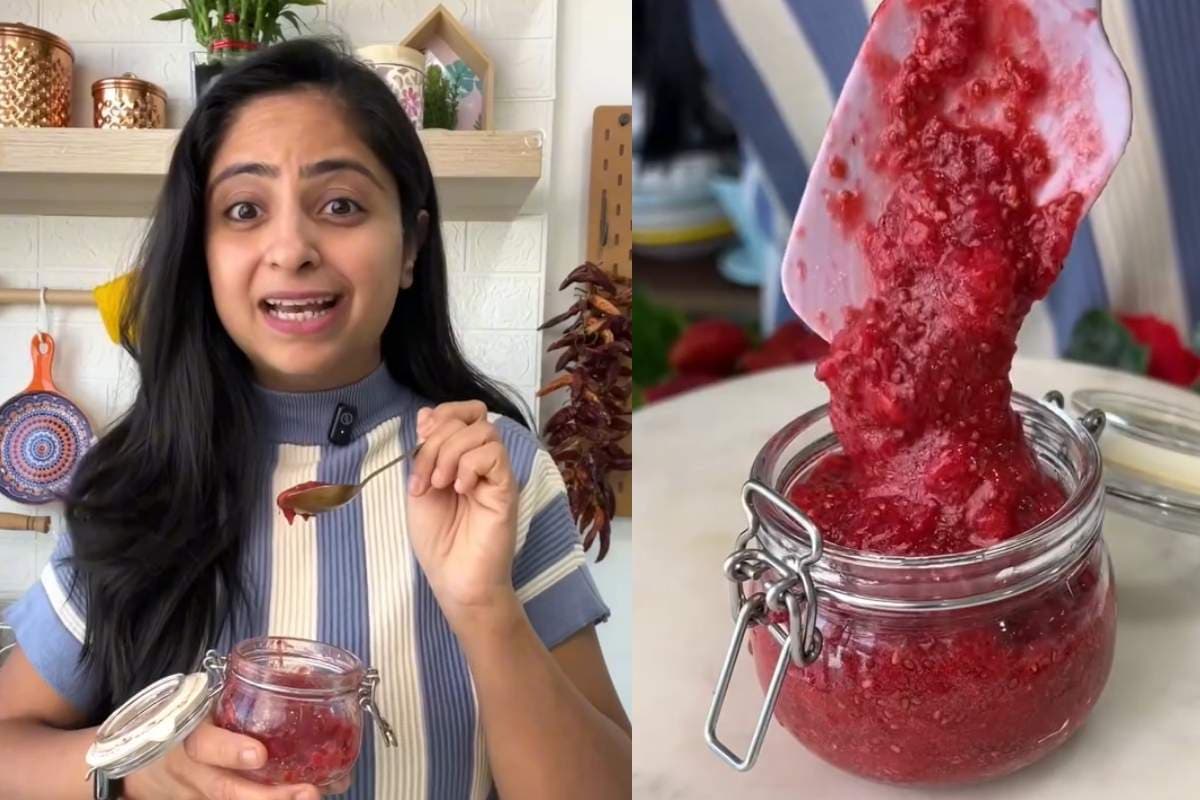सिर्फ 3 चीजों से बनाएं स्ट्रॉबेरी जैम, शेफ नेहा ने किया शेयर