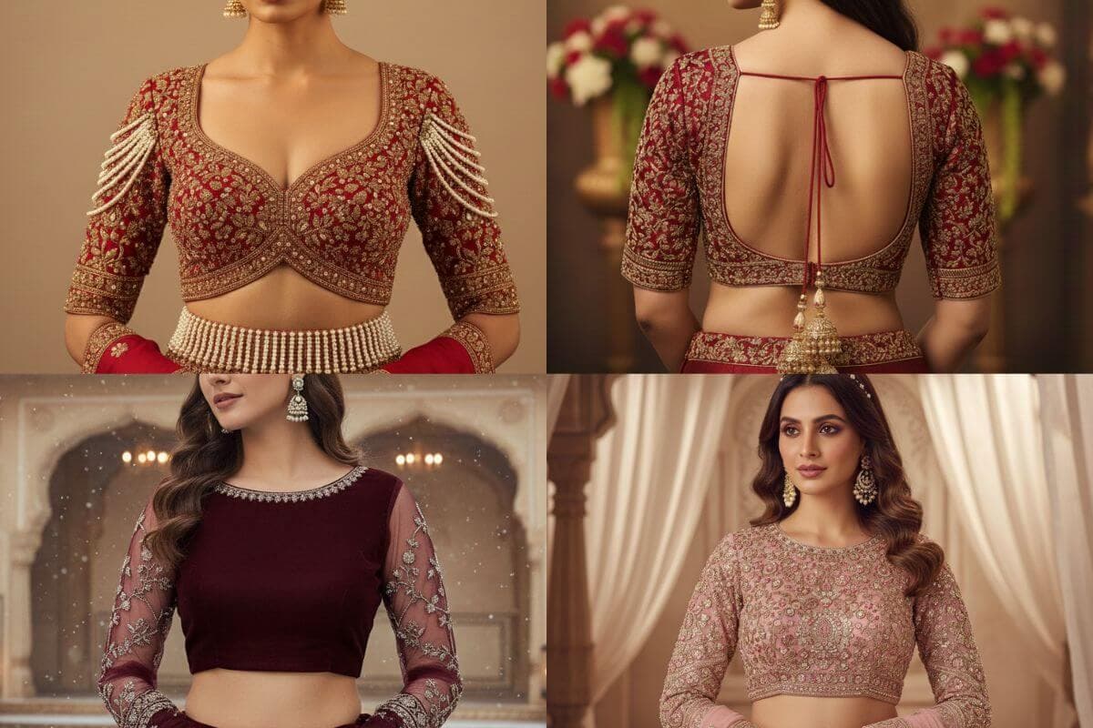 दुल्हन के लुक में चार चांद लगा देंगे ये लेटेस्ट ब्लाउज डिजाइंस, देखें सबसे खूबसूरत पैटर्न्स