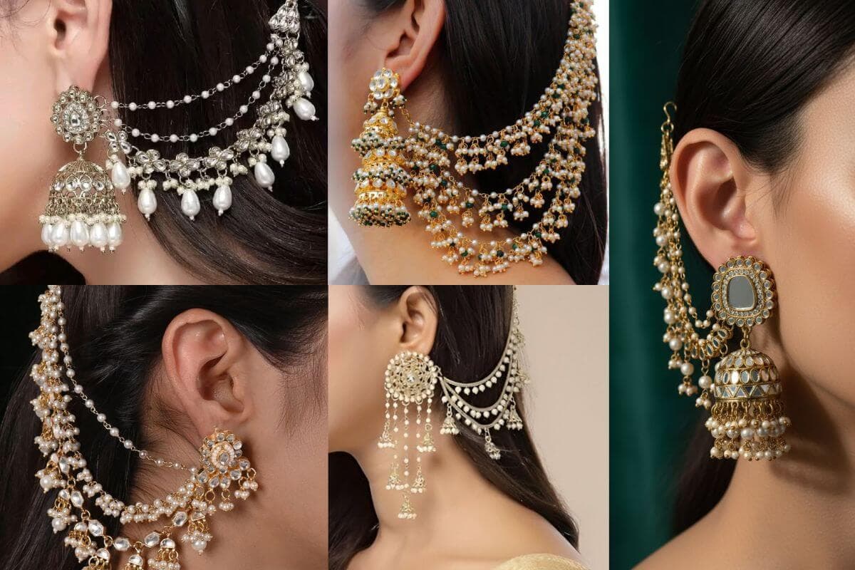 शादी में शाही लुक पाने के लिए ट्राई करें ये 5 सबसे सुंदर और हेवी चेन इयररिंग्स