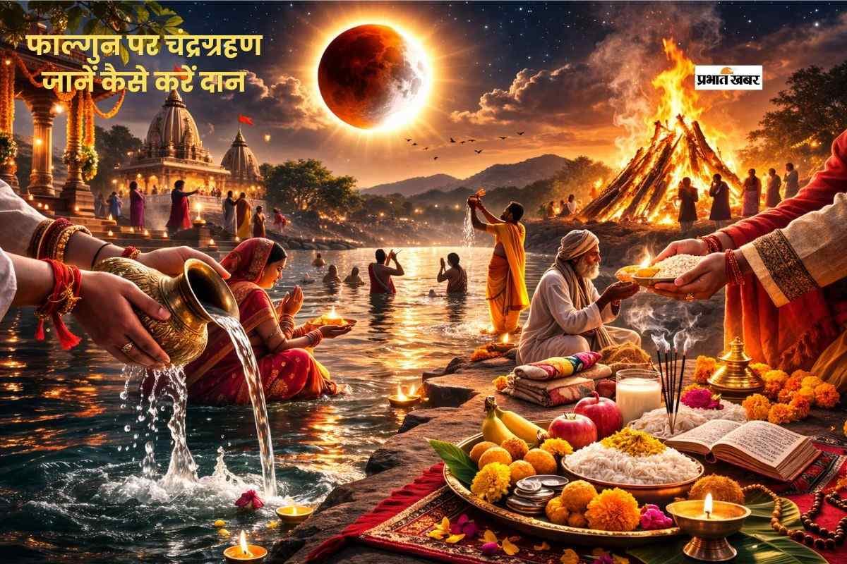 फाल्गुन पूर्णिमा पर चंद्र ग्रहण का साया, जानें कैसे करेंगे स्नान-दान