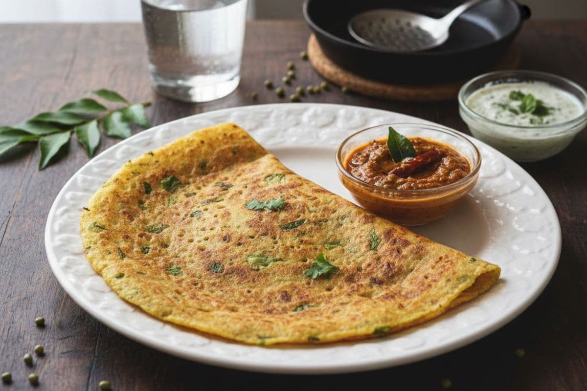 ब्रेकफास्ट में ट्राई करें शेफ पंकज भदौरिया की टेस्टी मूंग दाल डोसा रेसिपी
