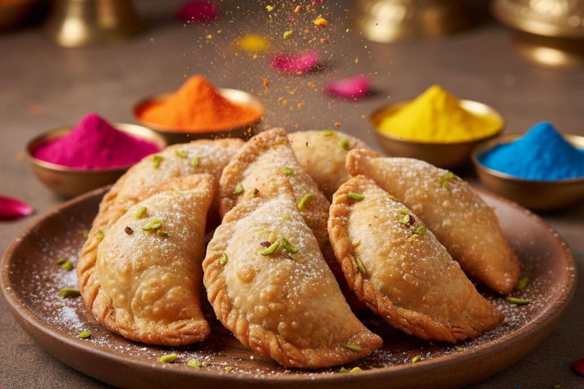 होली पर बेक्ड गुजिया से करें मुंह मीठा, नोट करें सिंपल रेसिपी