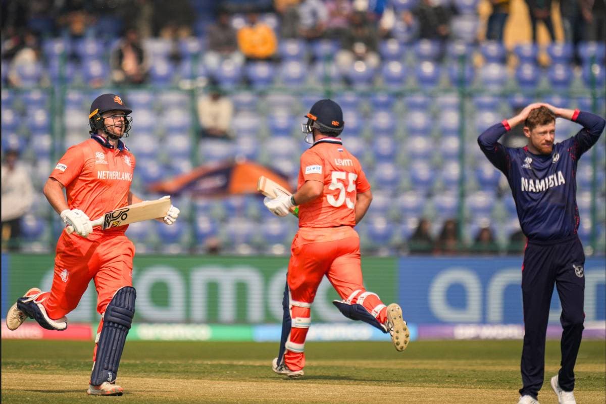 नामीबिया के खिलाफ नीदरलैंड्स की जीत से पॉइंट्स टेबल में भूचाल, पाकिस्तान को लगा झटका