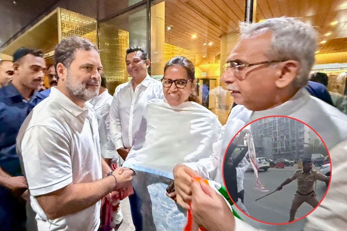 बीजेपी कार्यकर्ताओं ने काले झंडे दिखाकर किया राहुल गांधी का विरोध, देखें वीडियो