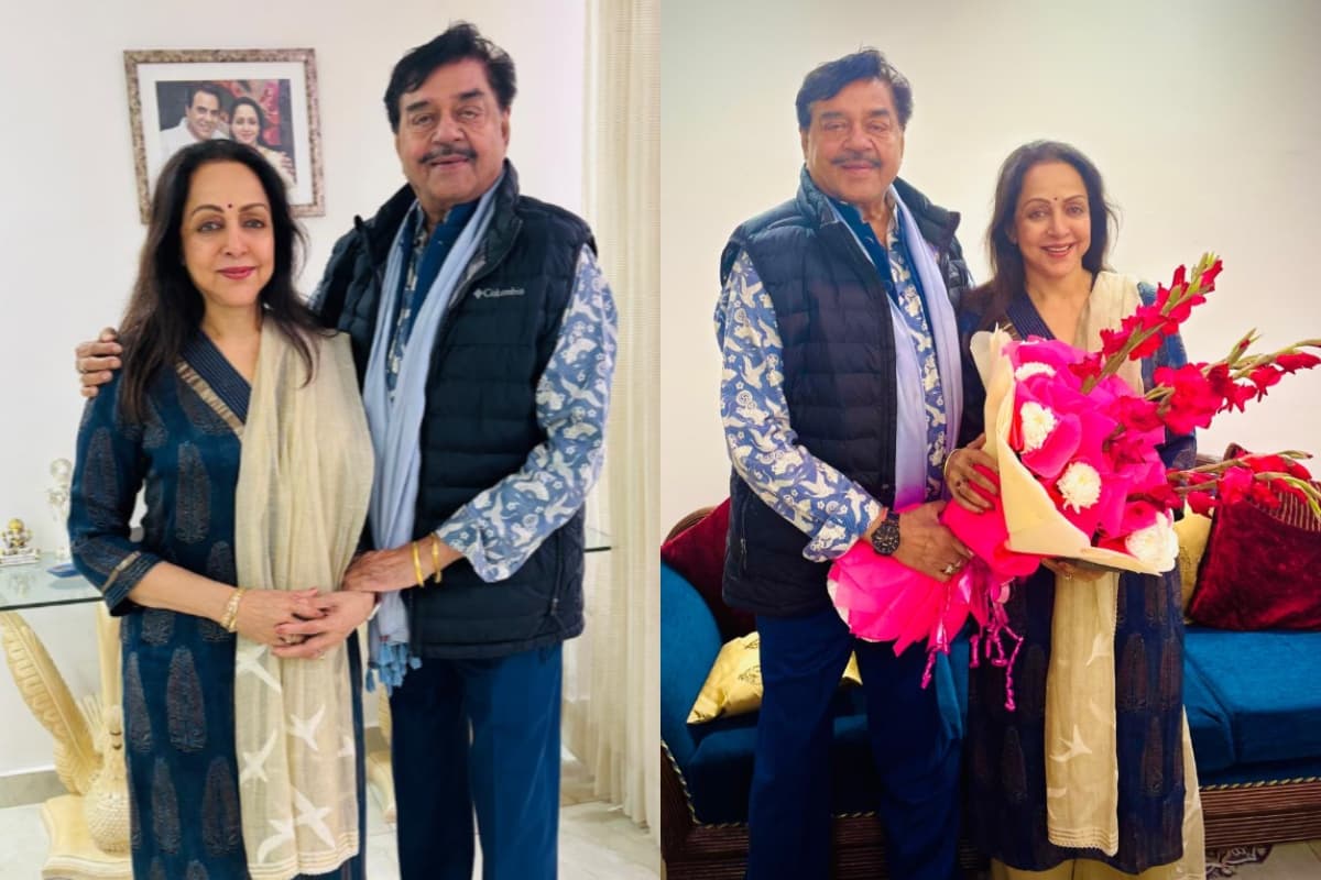 दिल्ली में हेमा मालिनी से मिले शत्रुघ्न सिन्हा, धर्मेंद्र को किया याद