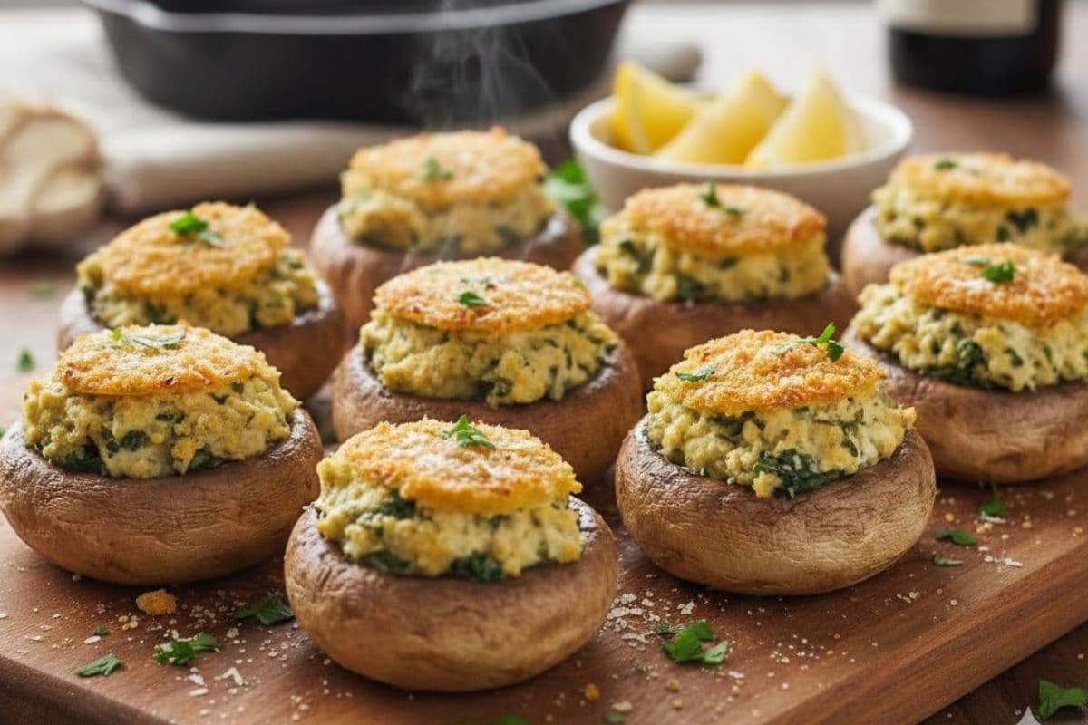 चाय का बढ़ाना है स्वाद, तो मिनटों में बना लें स्टफ्ड मशरूम