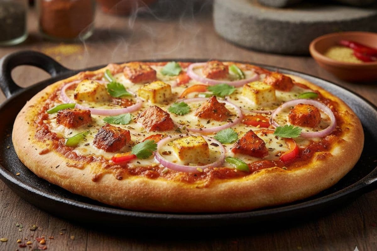 इस आसान रेसिपी से घर पर मिनटों में बनेगा तवा पिज्जा