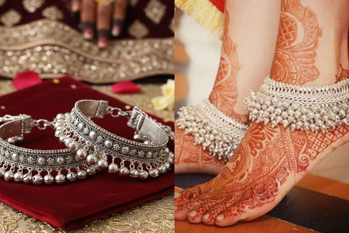 Traditional Silver Ghungroo Payal for Brides