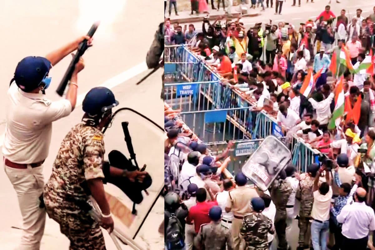 बंगाल में आदिवासियों के विरोध मार्च पर लाठीचार्ज, आंसू गैस के गोले दागे गये