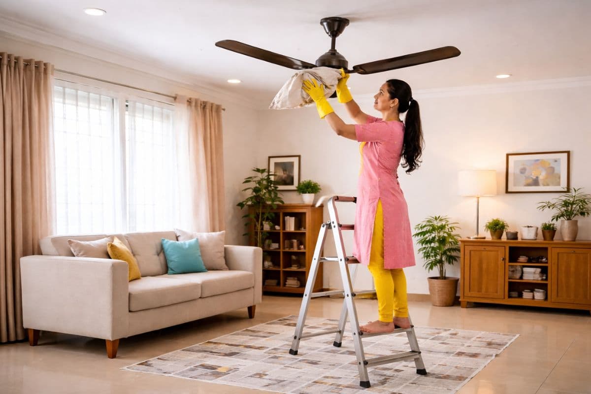 होली में मेहमानों के आने से पहले करें काले और धूलदार पंखे की सफाई