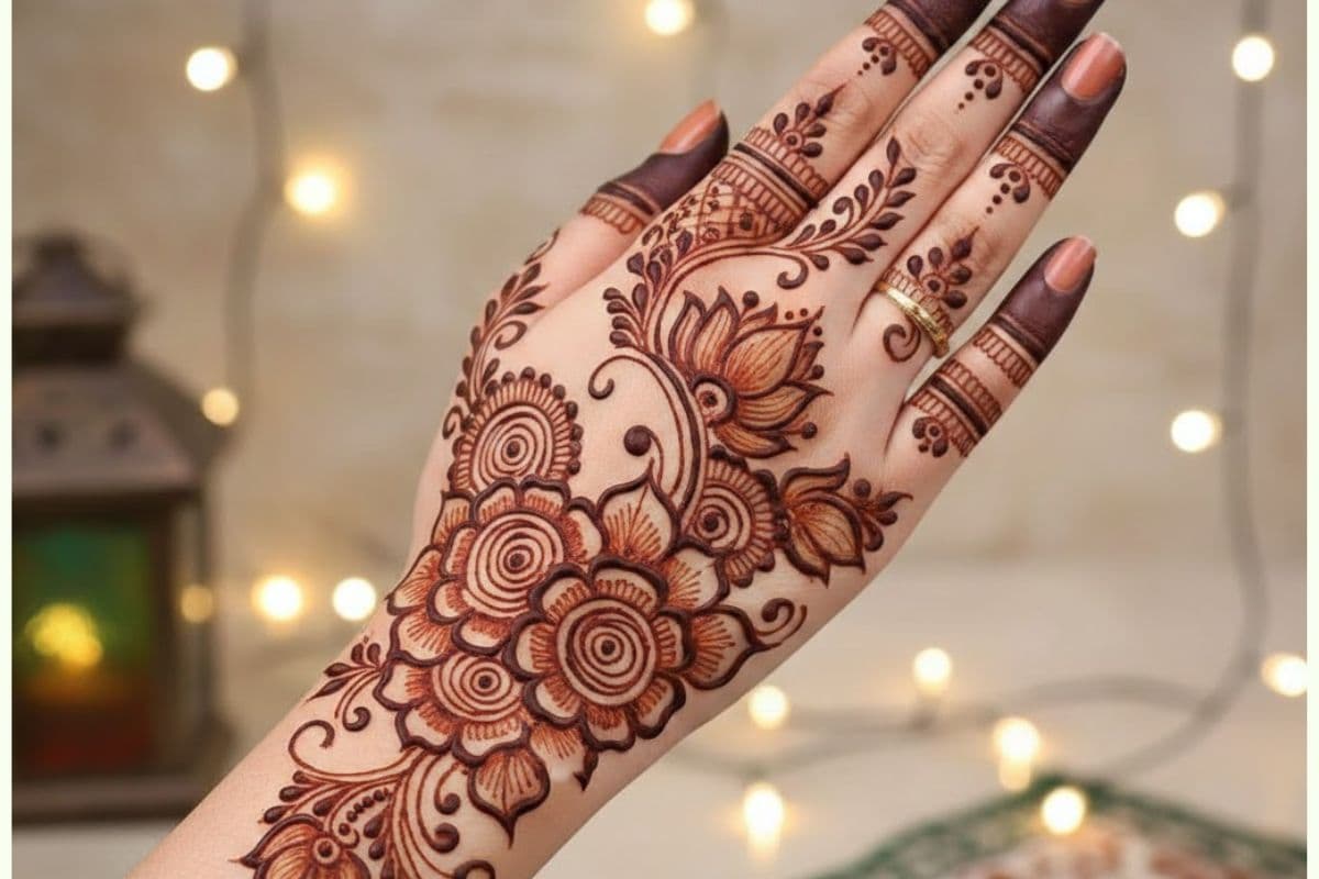 arbi fusion mehndi design