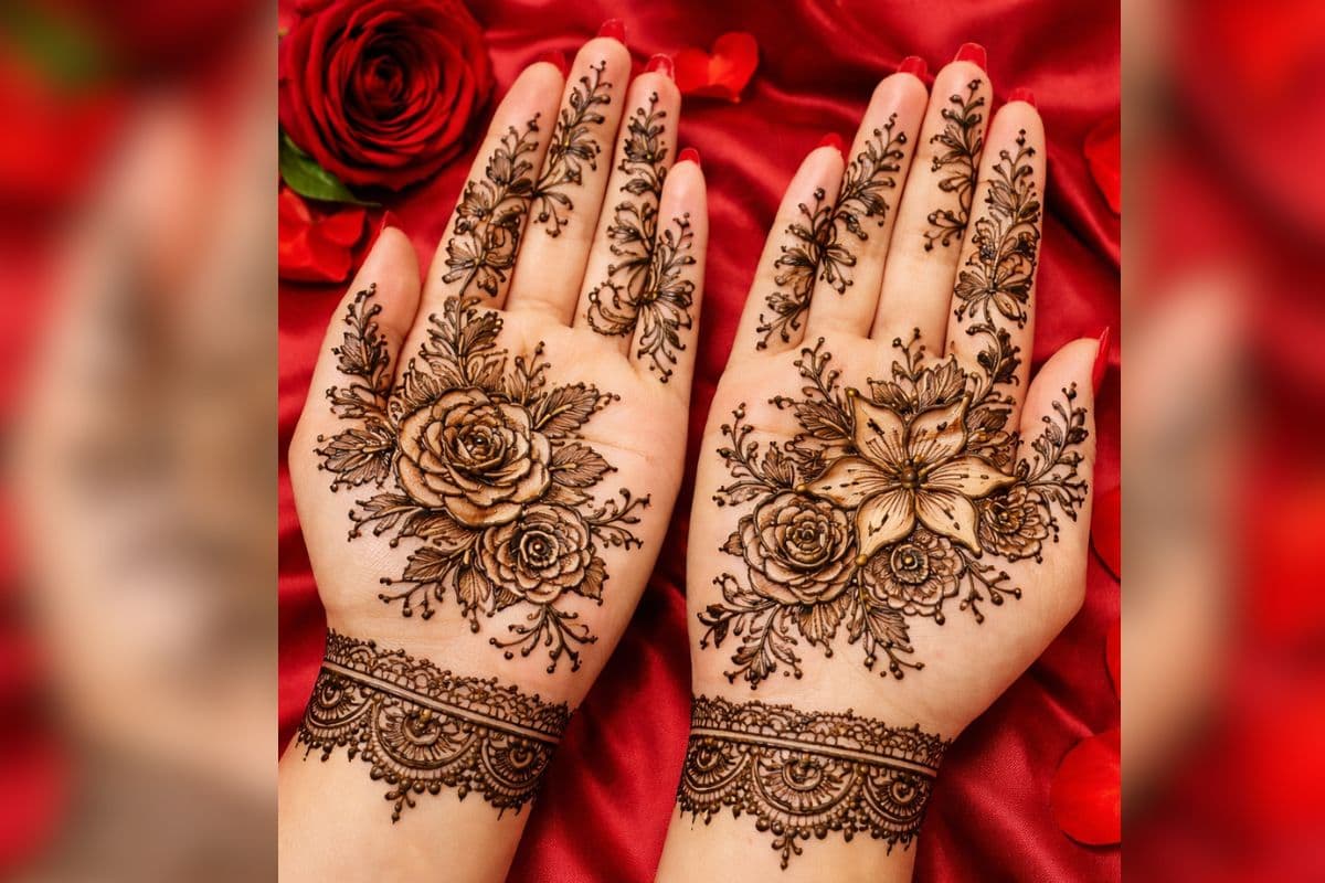 bail mehndi design