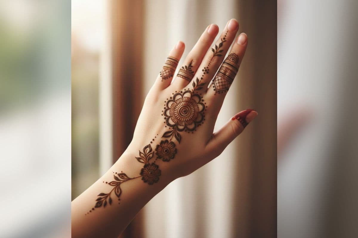 easy simple mehndi design