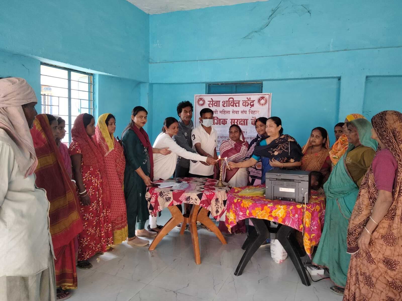 सामाजिक सुरक्षा योजना से जोड़ने के लिए लगाया कैंप