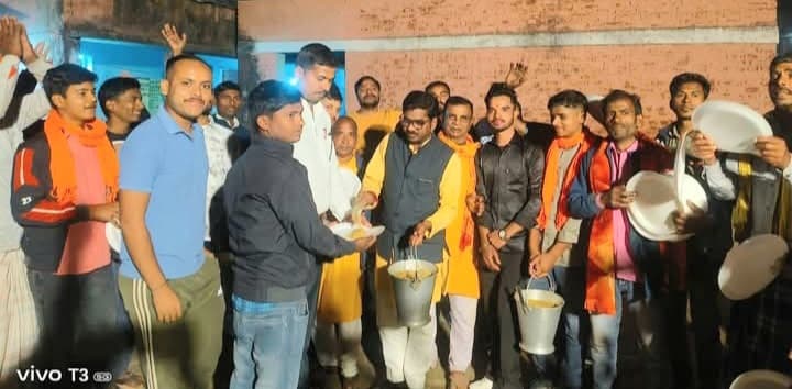 शिव मंदिर में 48 घंटे का एक नाम संकीर्तन संपन्न