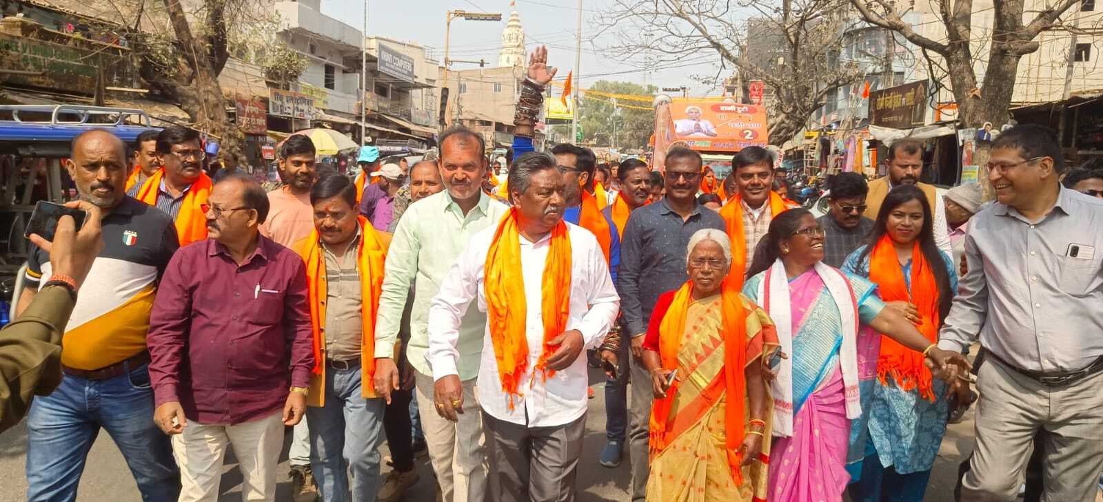 रानी टूटी के समर्थन में भाजपा ने निकाली रैली