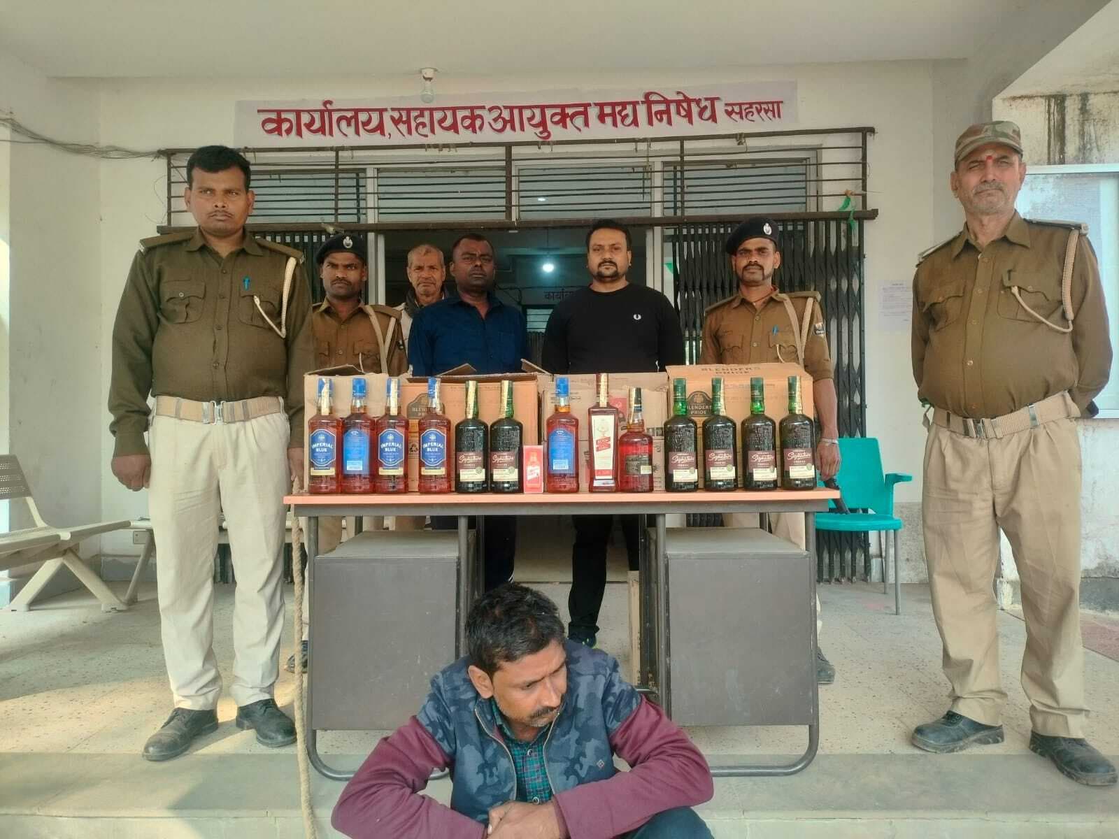 81 लीटर अवैध विदेशी शराब के साथ एक गिरफ्तार